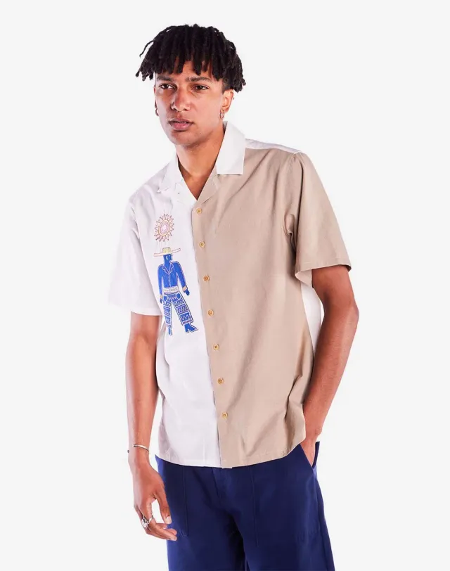 OLOW Aloha Fisherman's Cove chemisette bicolore