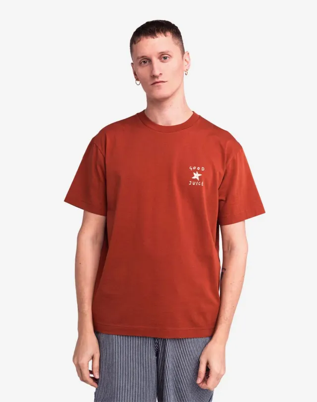 OLOW Flavour t-shirt ample rouille coton bio