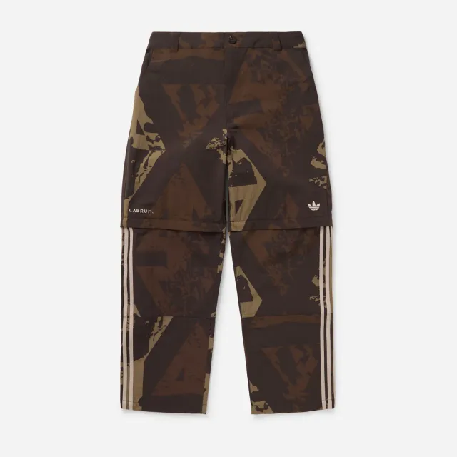 Labrum x adidas x END. pantalon cargo marron nuit zippé