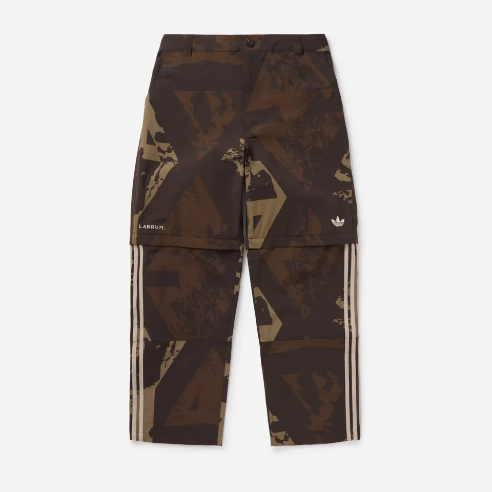 Labrum x adidas x END. pantalon cargo marron nuit zippé