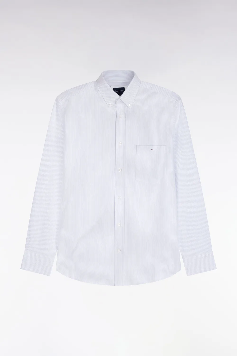Eden Park chemise coton ciel rayures bâtons