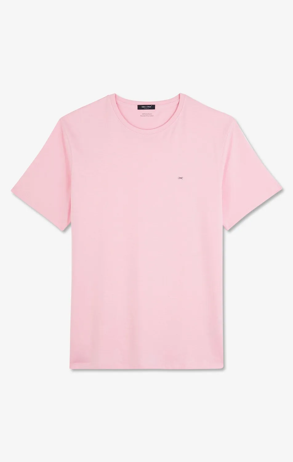 Eden Park t-shirt col rond coton Pima rose manches courtes