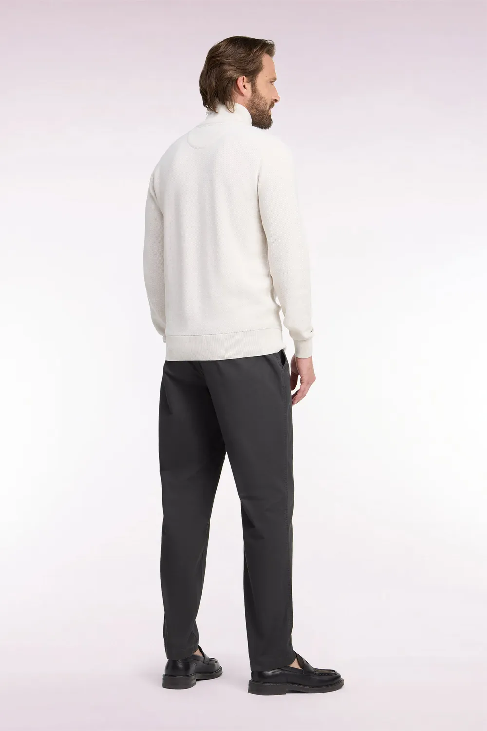 Eden Park Legend chino piqué coton pantalon kaki coupe regular