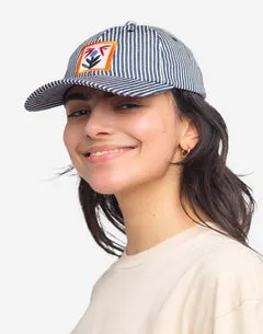 OLOW Bud casquette six pans rayée coton
