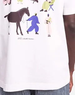 OLOW Friends t-shirt ample écru coton bio