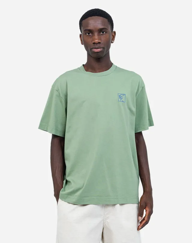 OLOW Pomba t-shirt homme vert sauge coton bio