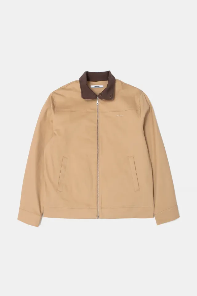 Edmmond Studios Woodsy veste Harrington beige col rib