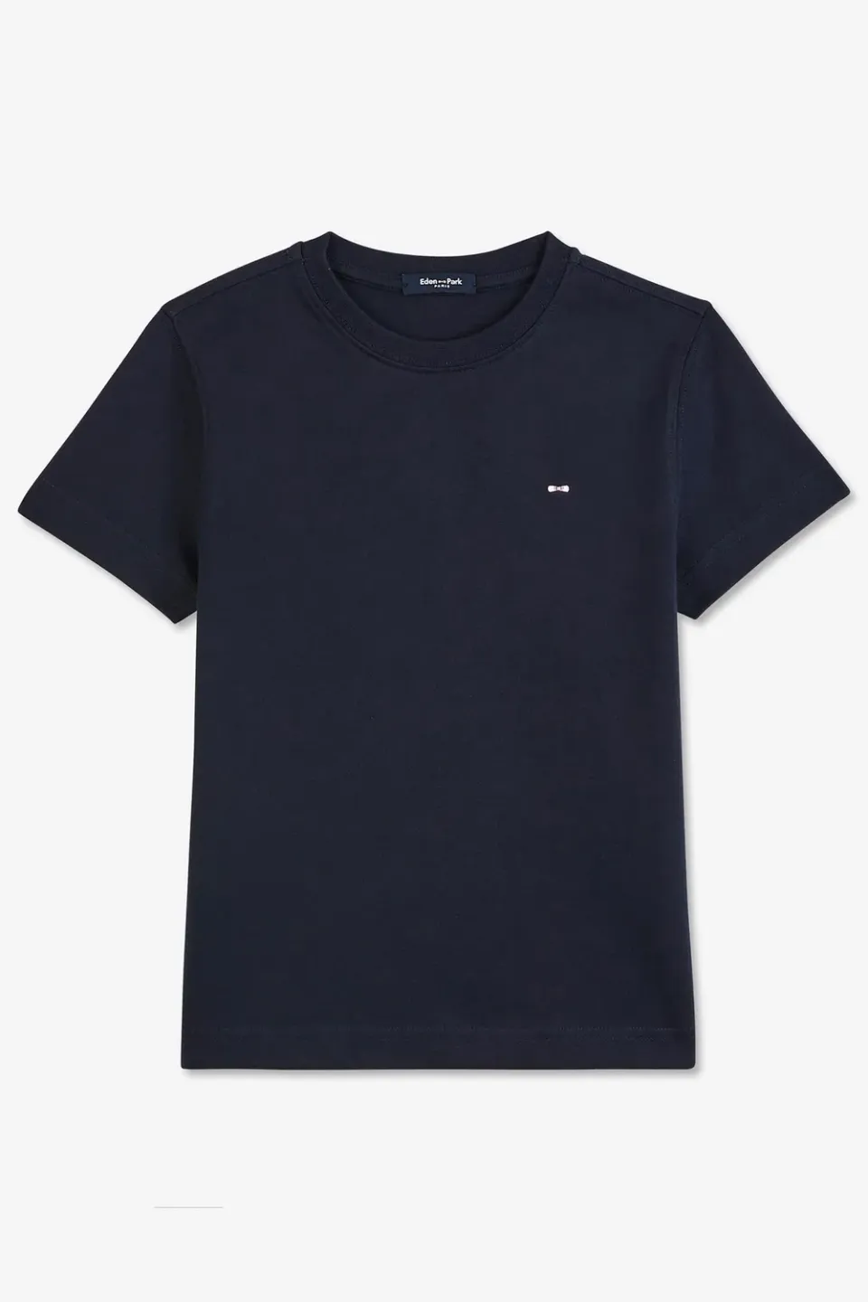 Eden Park t-shirt coton Pima bleu marine nœud dos