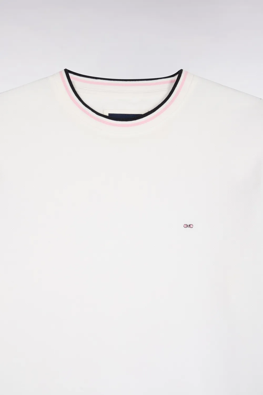 Eden Park Legend Rugby t-shirt écru rayé coupe droite