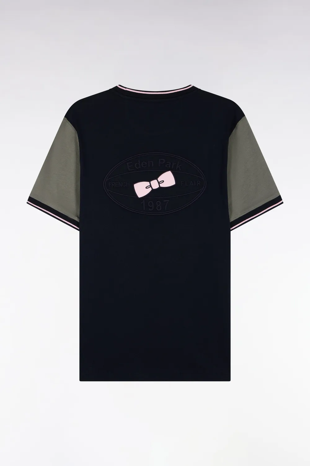 Eden Park T-shirt manches courtes coton bicolore marine