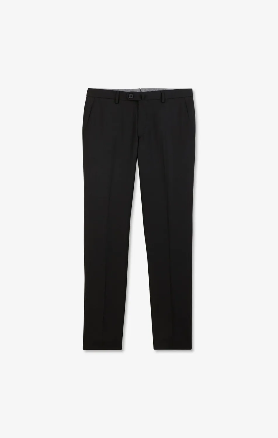 Eden Park pantalon slim noir homme laine à plis