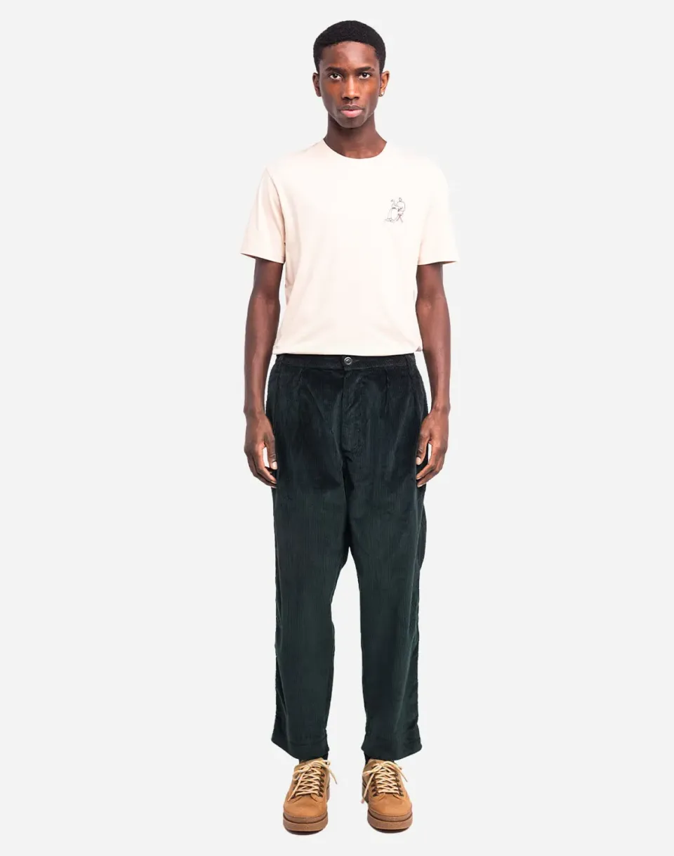 OLOW Sembo pantalon velours vert foncé