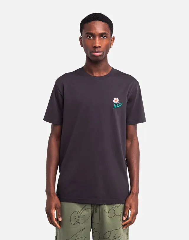 OLOW Flowering t-shirt homme noir coton bio