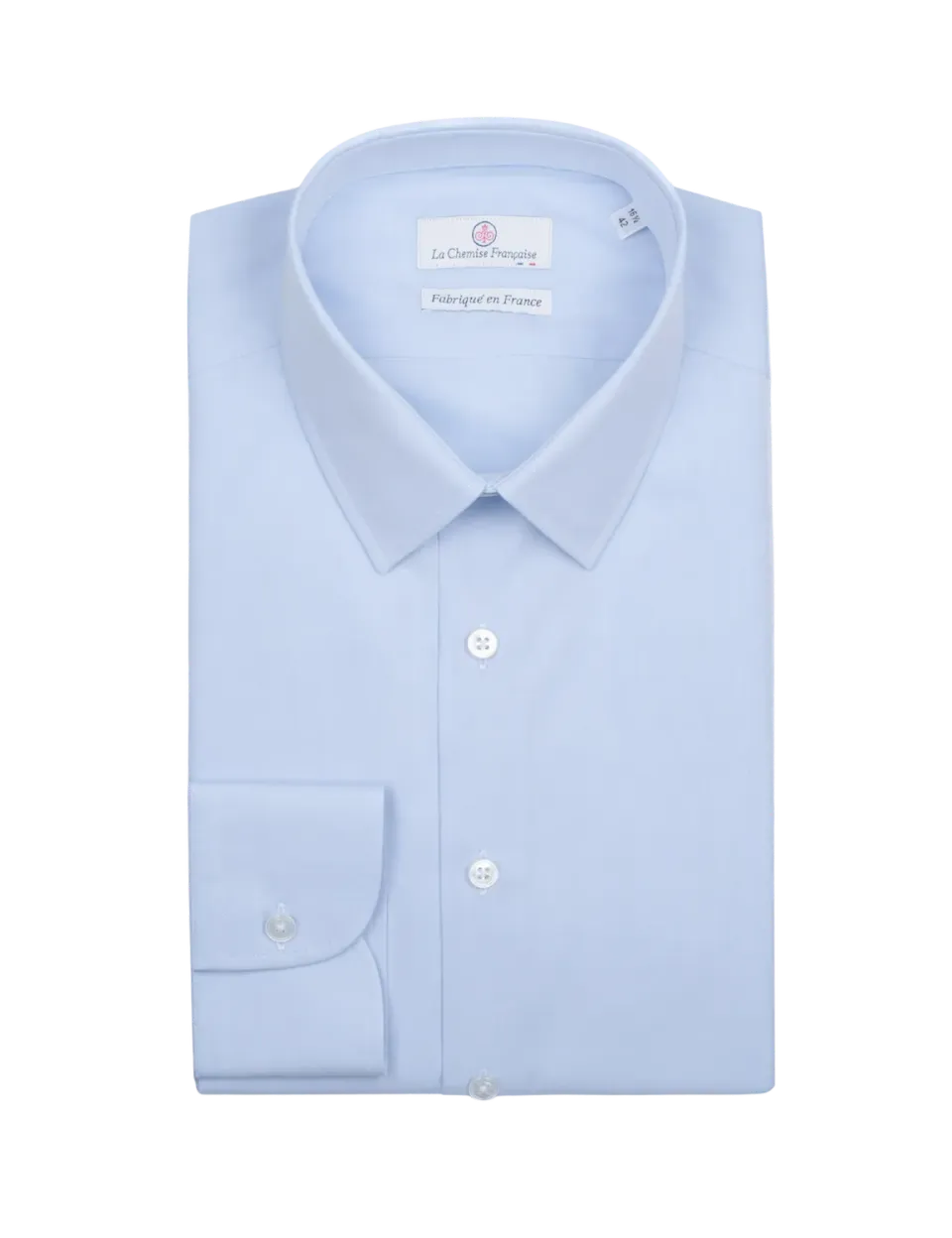 La Chemise Française popeline chemise homme bleu ciel col français