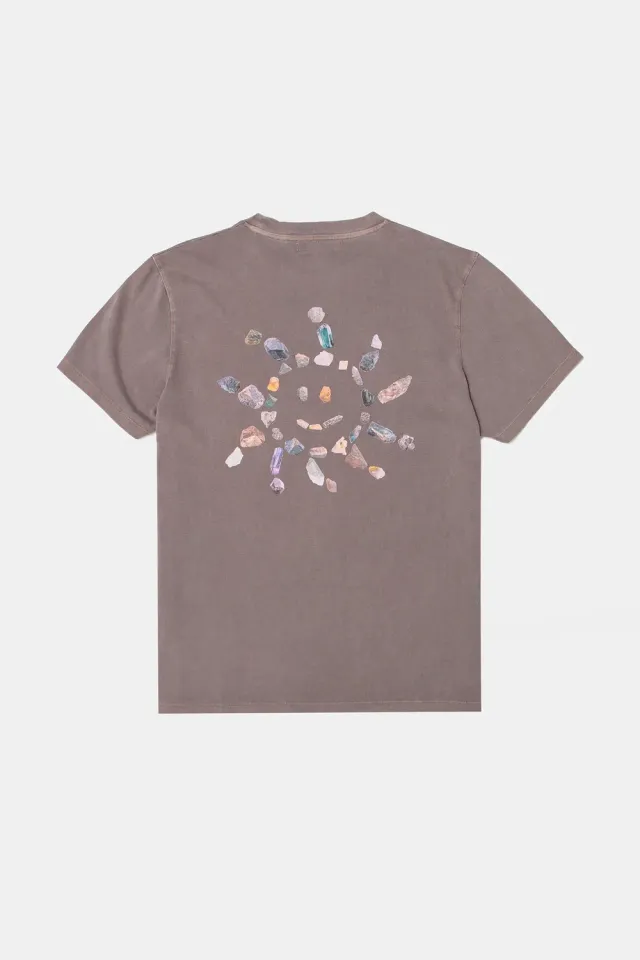 Edmmond Studios Stones t-shirt chocolat coton délavé