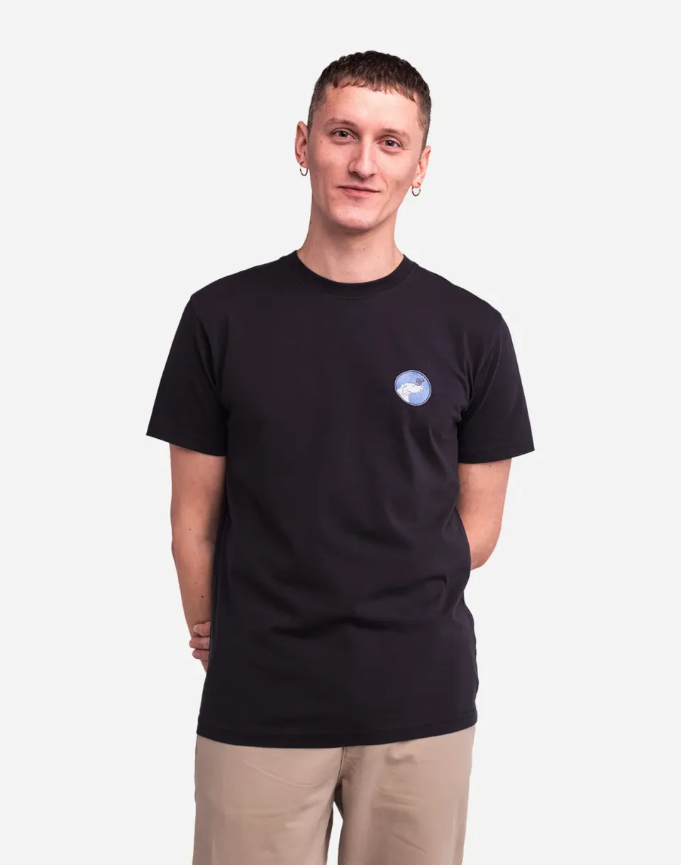 Olow Cup t-shirt noir carbone coton bio