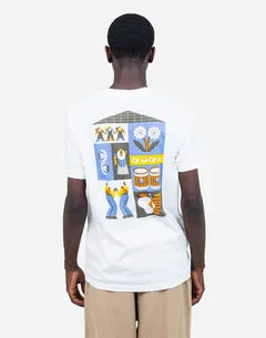 OLOW Life T-shirt coton bio écru imprimé couleur
