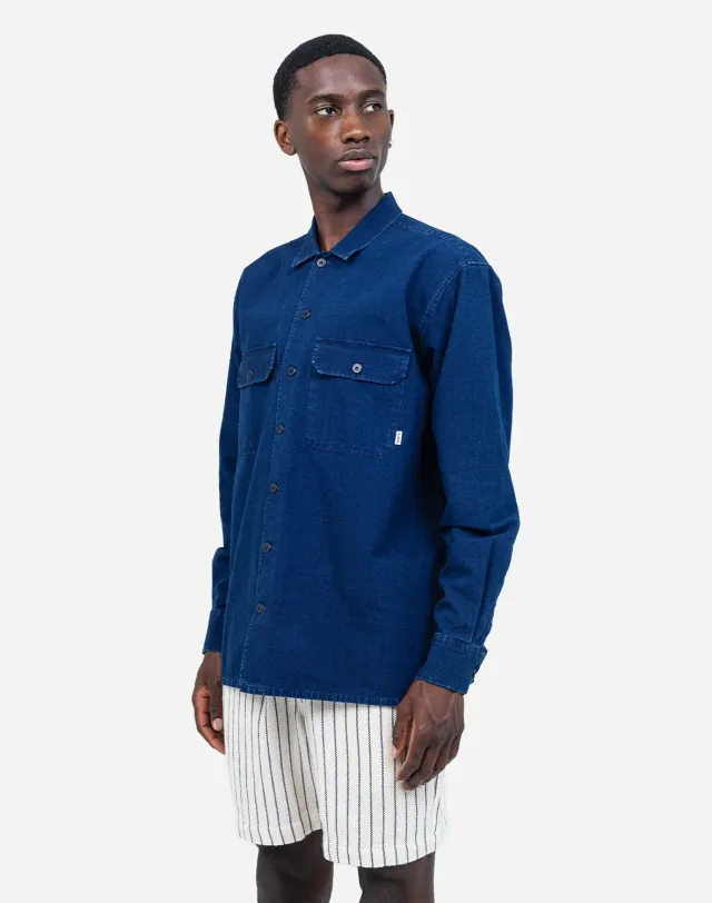 OLOW Decré chemise denim bleu ripstop