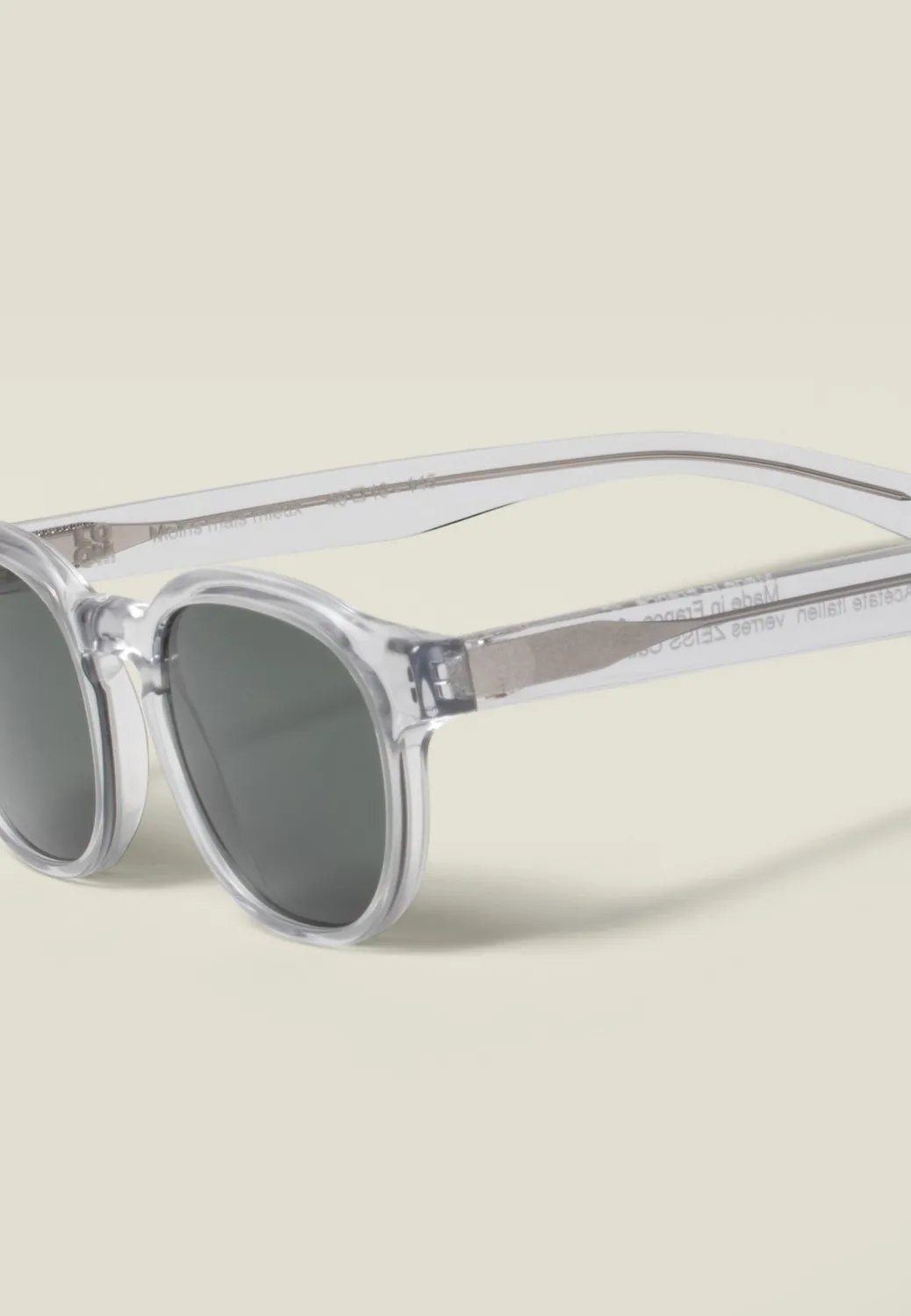 Loom lunettes de soleil pantos gris clair verres Zeiss