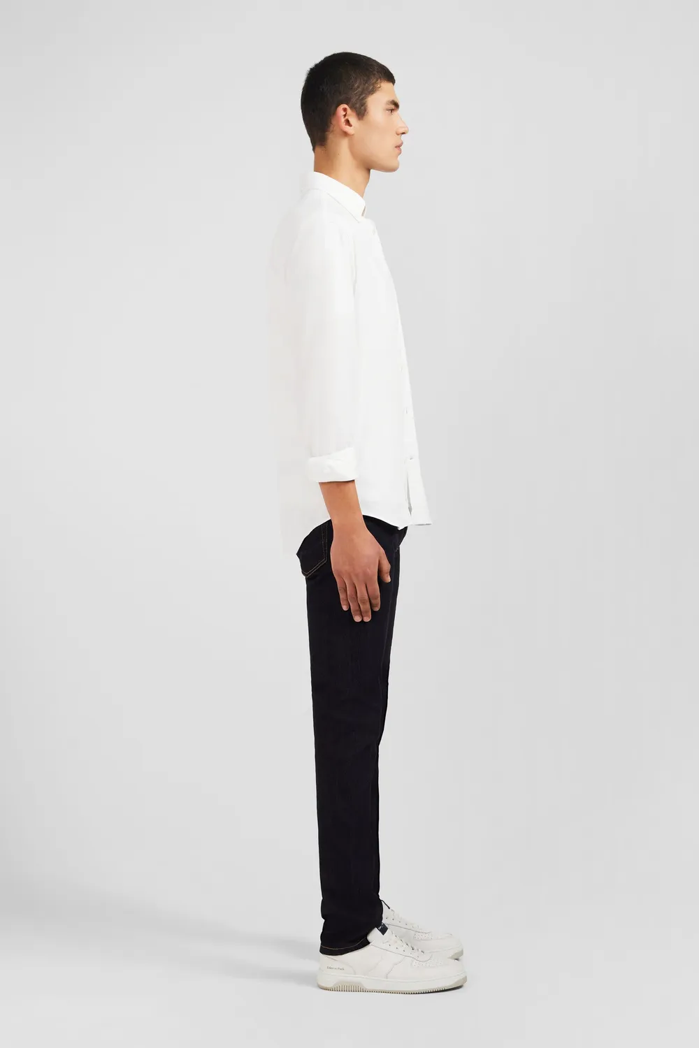 Eden Park chemise coton pinpoint blanc regular homme