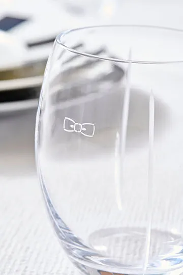 Eden Park lot 6 verres à eau verre transparent gravés