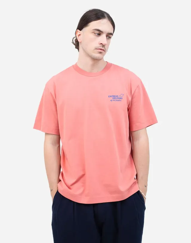 OLOW Cruiser t-shirt ample rose minéral coton bio