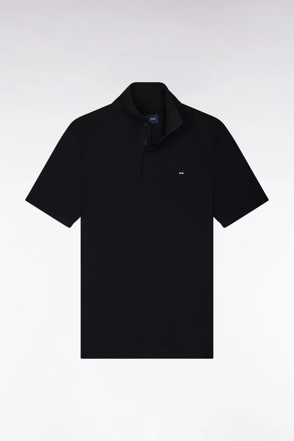 Eden Park polo manches courtes noir slim stretch