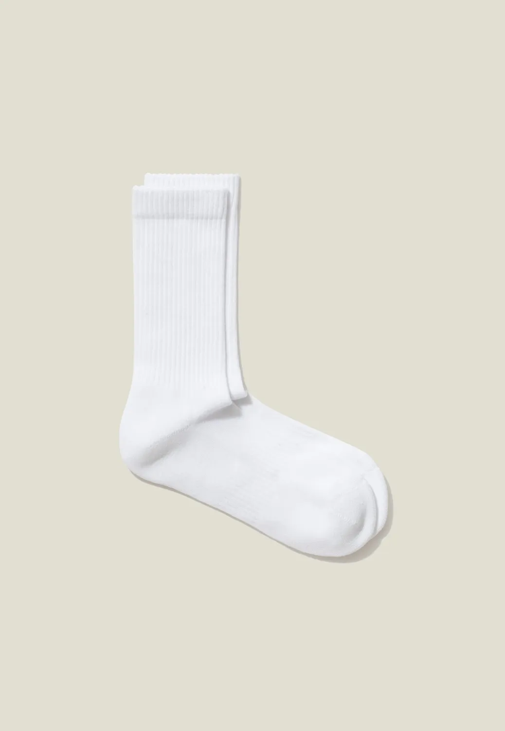 Loom chaussettes côtelées coton bio Blanc 36-39