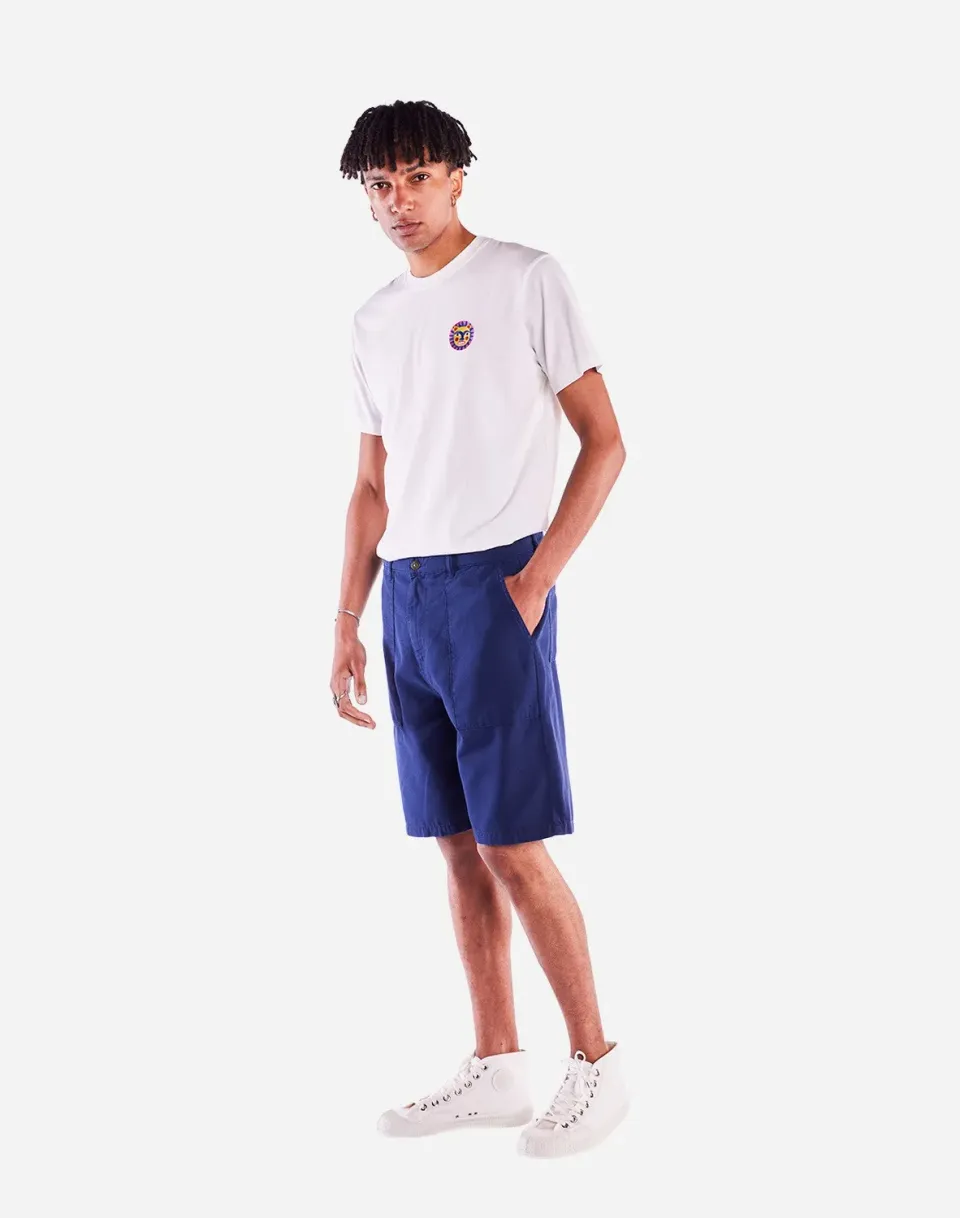Olow Gyver short bleu outremer coton bio 280g