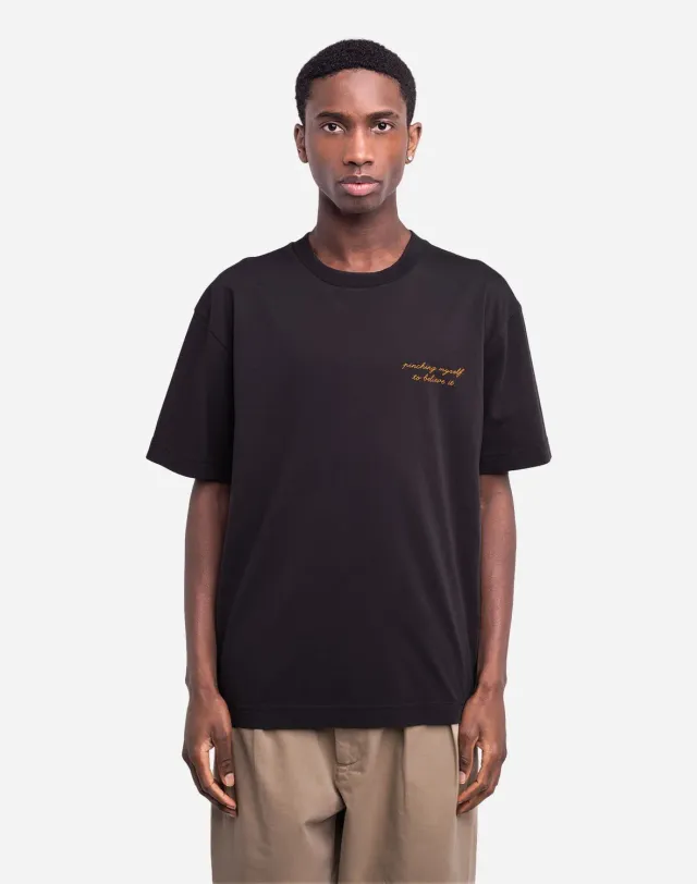 OLOW Étrille t-shirt ample noir carbone coton bio