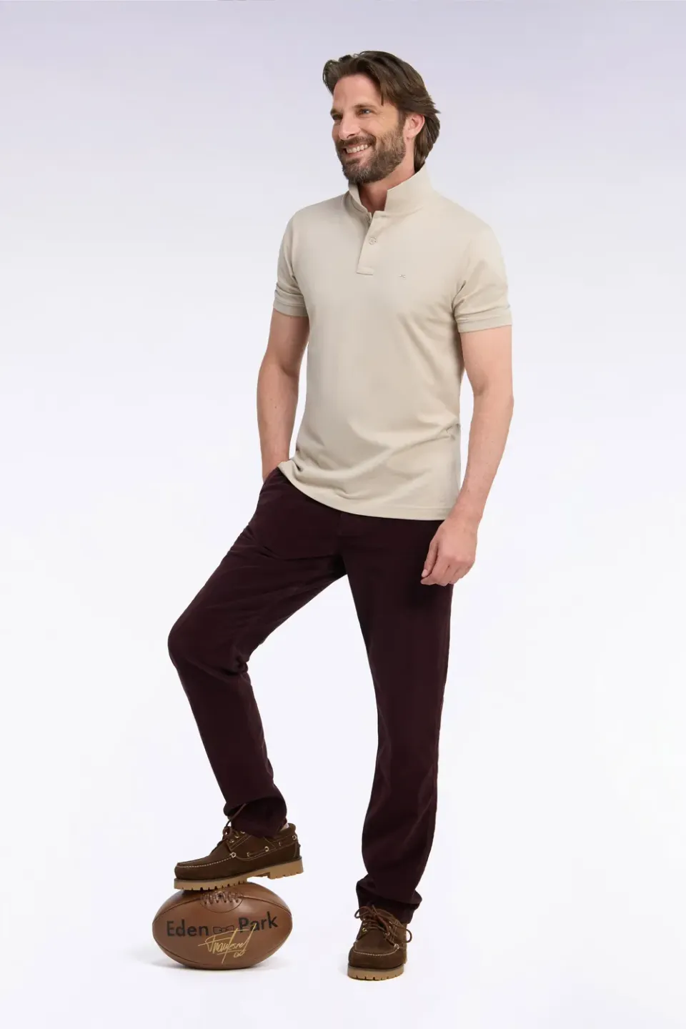 Eden Park Legend Rugby chino velours marron