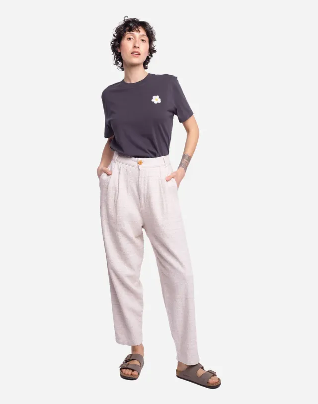 OLOW Bajhan pantalon tapered écru coton recyclé