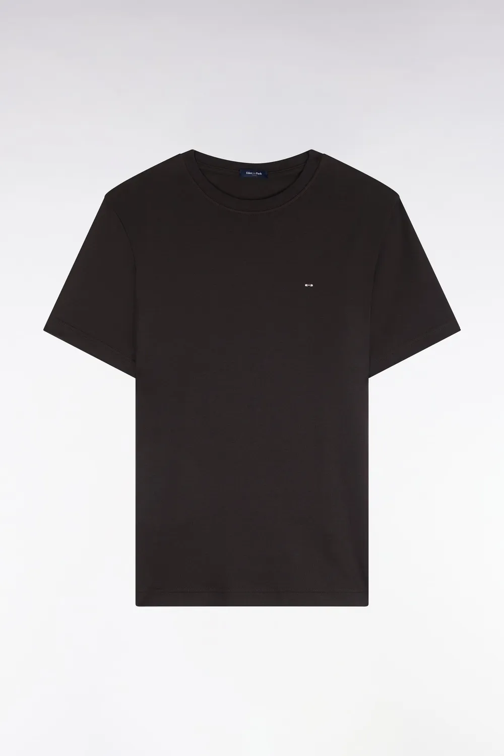 Eden Park t-shirt marron coton homme coupe droite