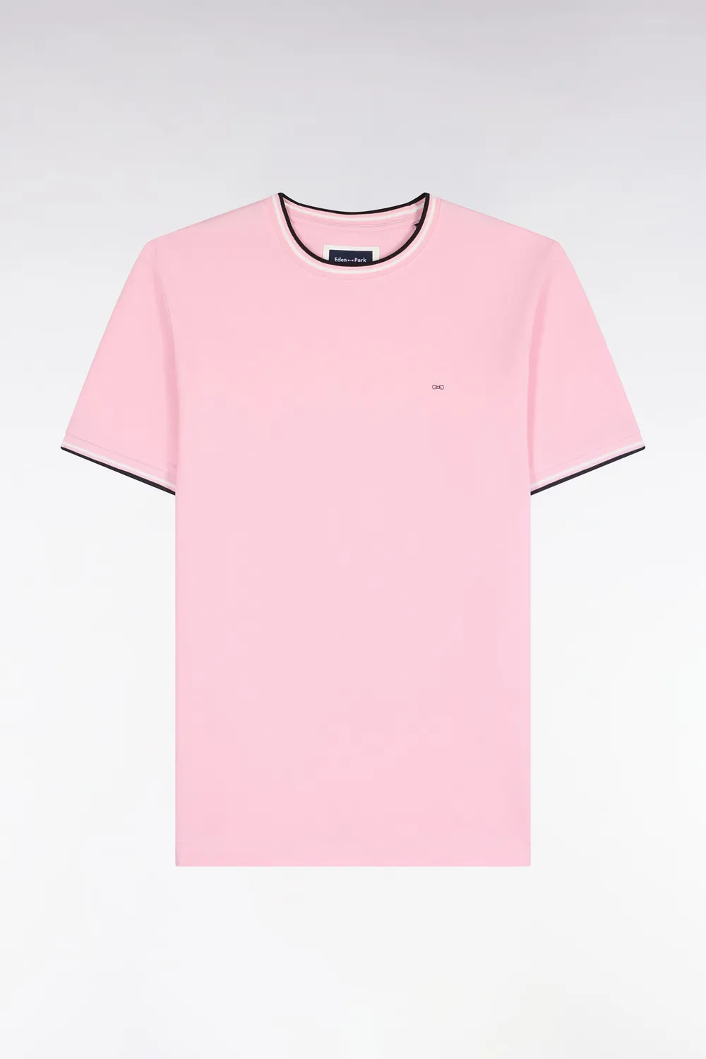 Eden Park H26MAITC0013/ROC16 t-shirt rose coton droit