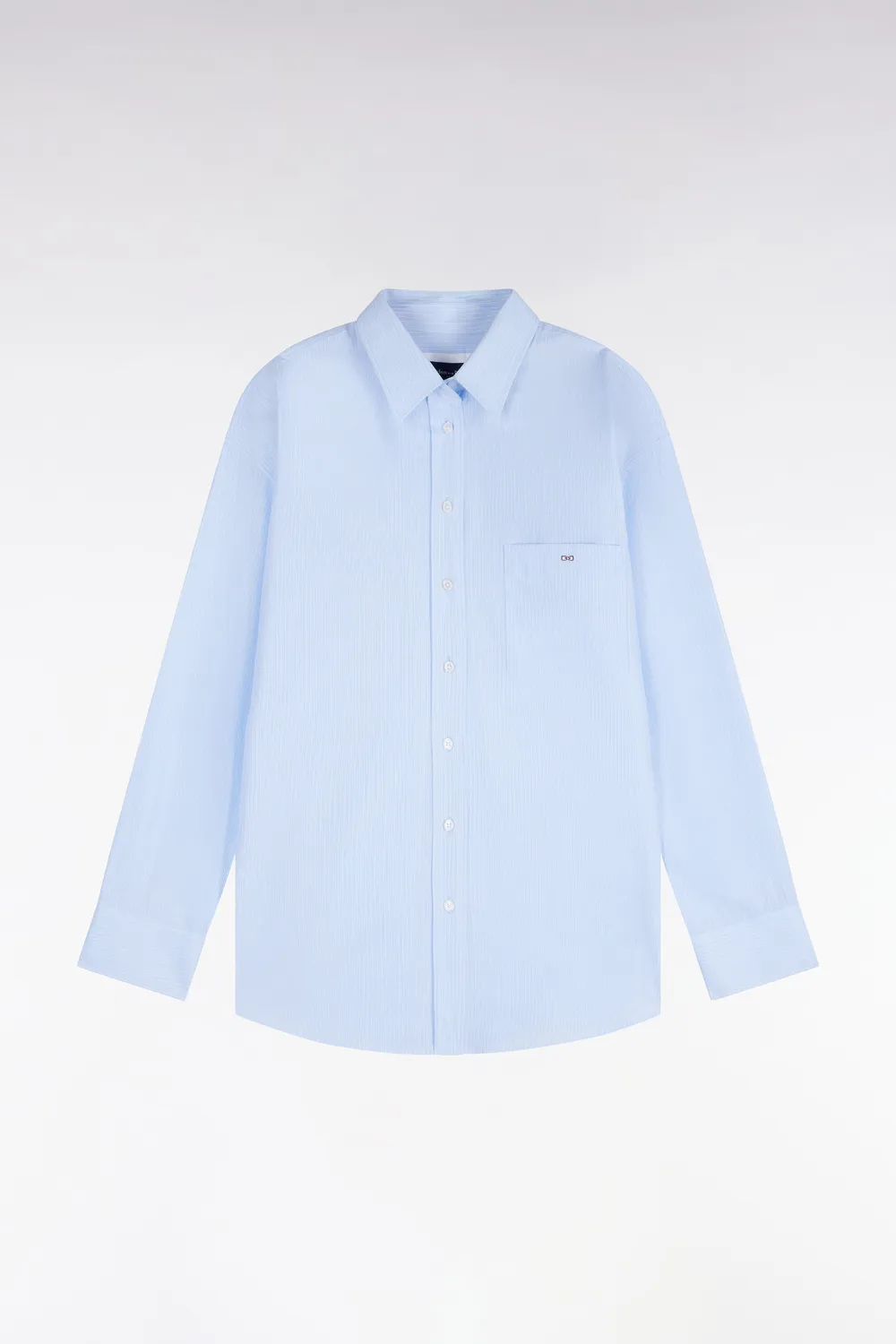 Eden Park Club Classique chemise femme ciel rayures oversized