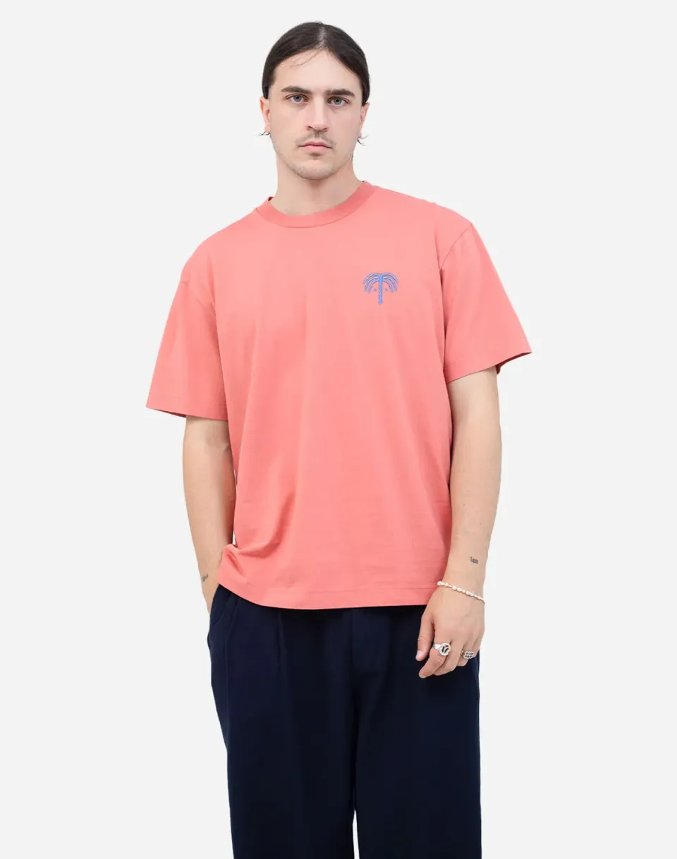 OLOW Connection t-shirt rose minéral coton bio