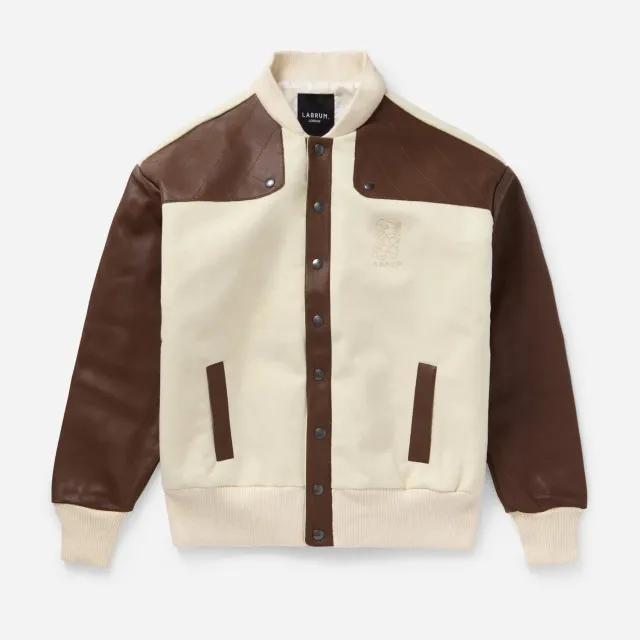 Labrum Cream Nomoli bomber homme crème cuir