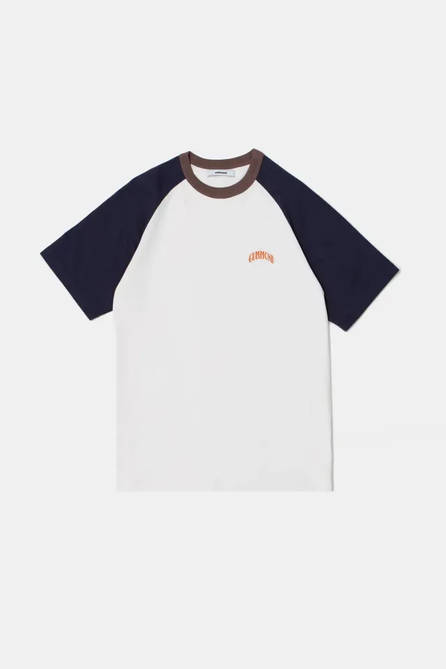 Edmmond Studios Home Run t-shirt blanc cassé brodé