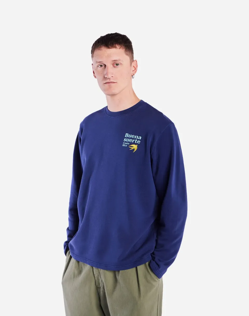 OLOW Zebu Glory sweat coton bio bleu outremer
