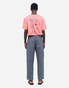 Olow Chuck pantalon denim rayé workwear