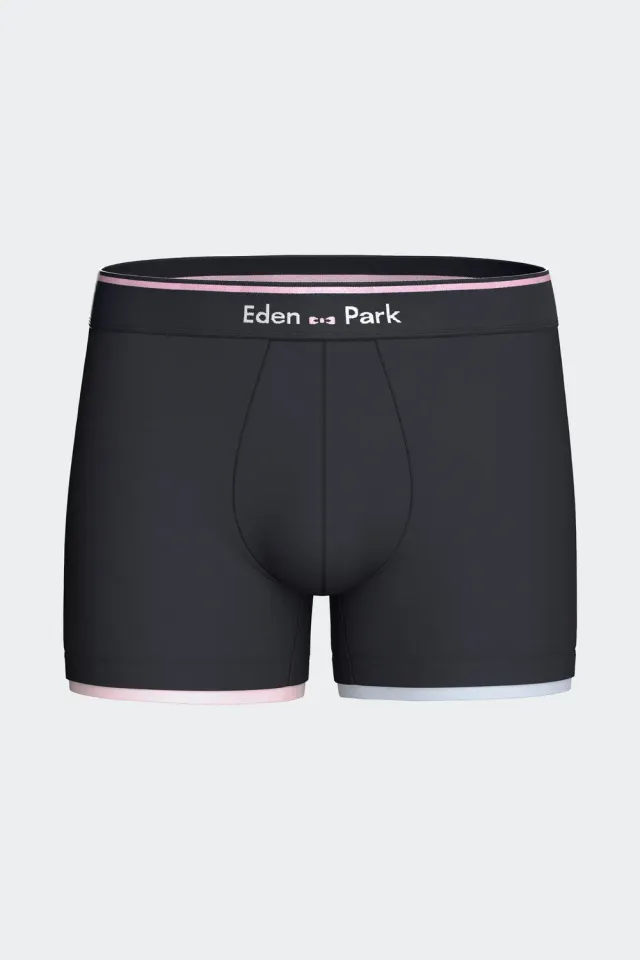 Eden Park Boxer Coton Stretch Marine Homme