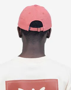 Olow Six Panel Signature casquette rose coton bio