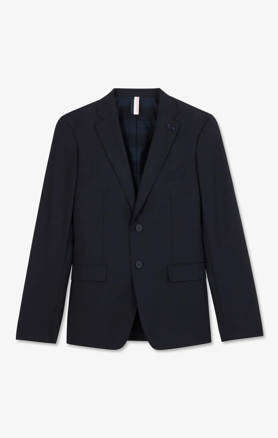 Eden Park blazer bleu foncé laine stretch modern fit