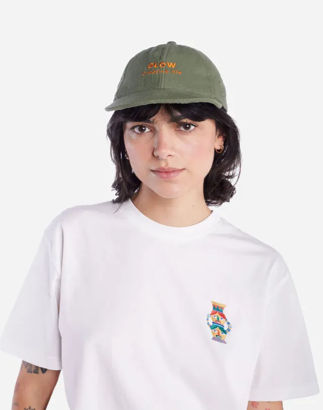 OLOW Creative Life casquette vert olive coton