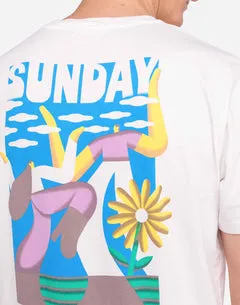 OLOW Sunday t-shirt écru broderie coton bio