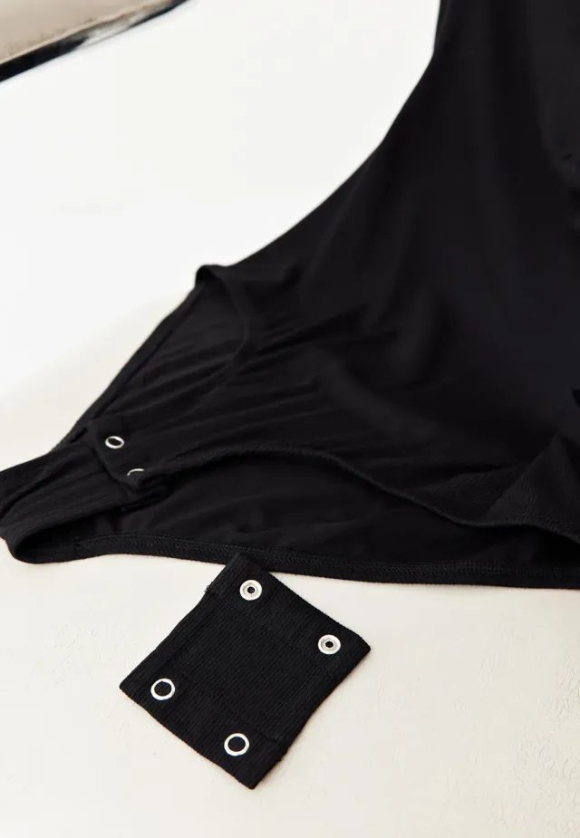 Loom rallonge body à clipser noir 4 cm