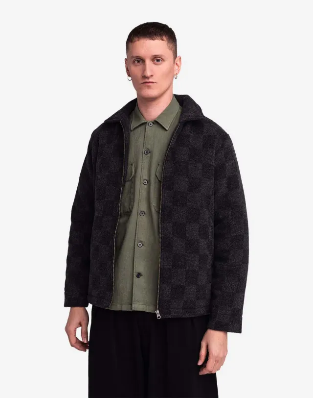 OLOW Sherwood Tregor veste gris noir merinos