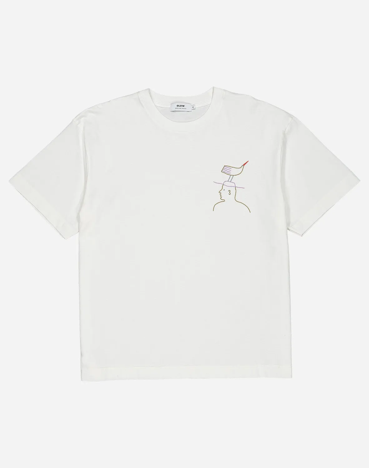 OLOW Hat Roost t-shirt ample écru coton