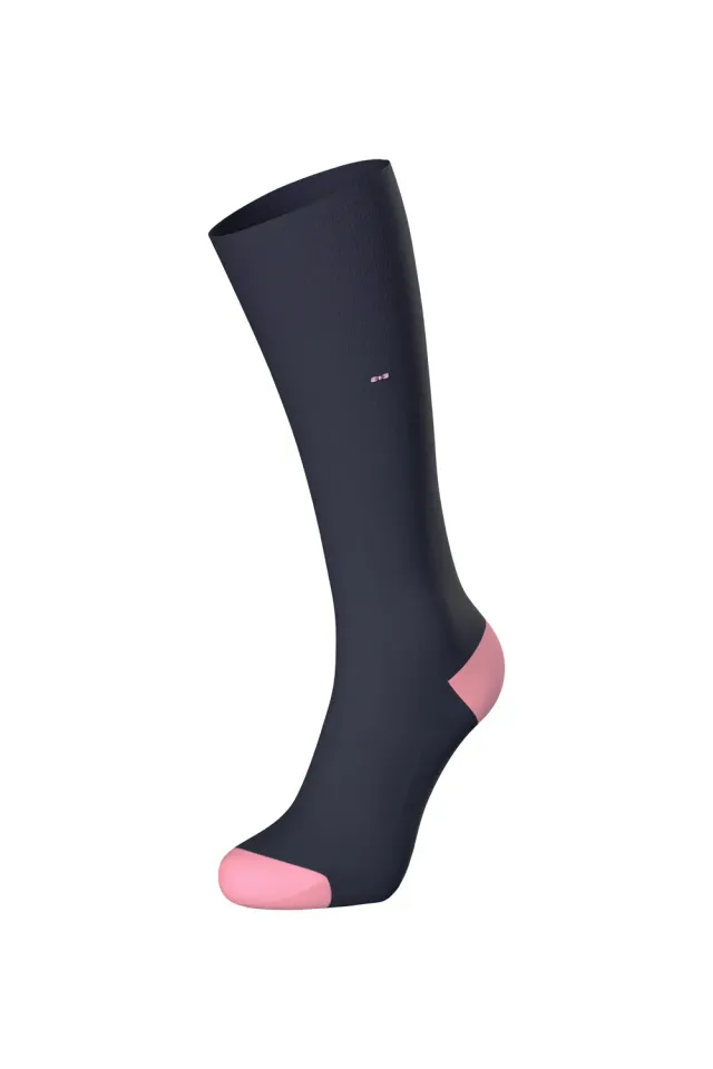 Eden Park chaussettes coton marine pointe rose homme