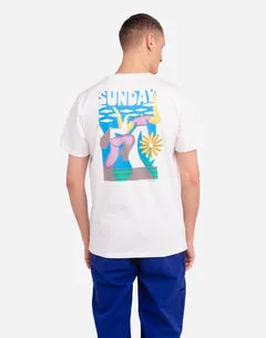 OLOW Sunday t-shirt écru broderie coton bio